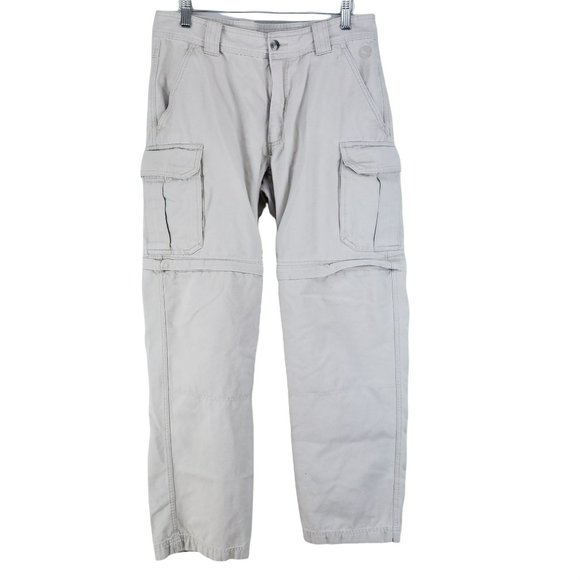 Guide Series Convertible Hiking Pants Men's Size 32x32 Tan Gusseted - Picture 1 of 7